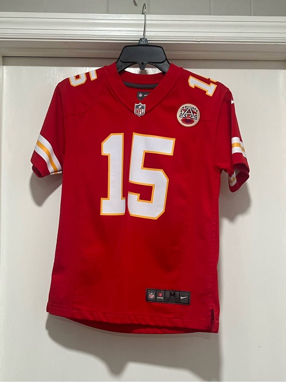 NFL Kids Kansas City Chiefs Red #15 (Mahomes) Football Jersey
Size YM